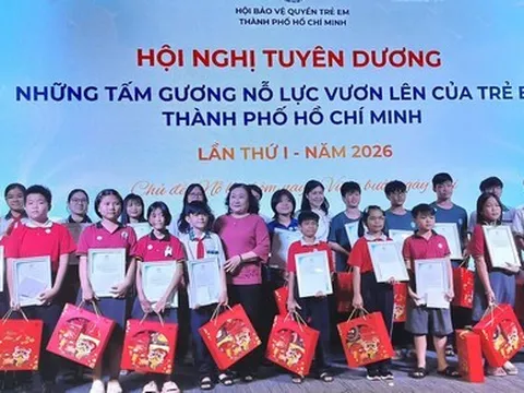 TP.HCM: Tuyên dương 100 gương trẻ em tiêu biểu nỗ lực vươn lên lần thứ 1 - năm 2026