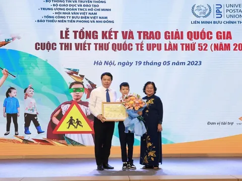 Học sinh lớp 6 đạt giải Nhất quốc gia viết thư UPU lần thứ 52 (2023)