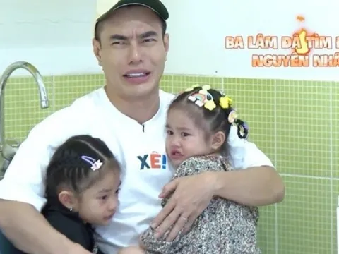 Lê Dương Bảo Lâm lần đầu rối bời khi hai con gái khóc nức nở vì sợ hãi