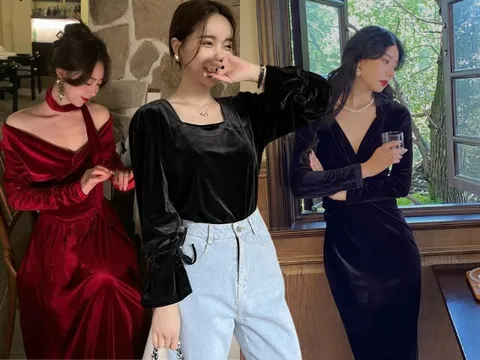Muốn mặc đồ nhung đẹp mà không bị "dừ" cho dịp Giáng Sinh, hội chị em bỏ túi ngay 3 công thức này