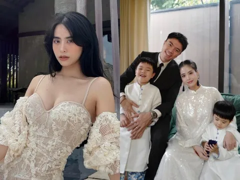 Lấy con trai cô hiệu trưởng Văn Thuỳ Dương, Ca nương Kiều Anh sinh 2 con trai, đặt tên rất đặc biệt