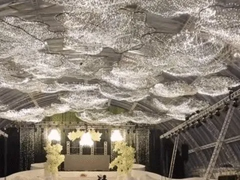 Tiệc cưới xa hoa của hoa hậu Đỗ Thị Hà bị ảnh hưởng của bão số 12