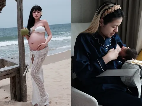 "Hot girl trứng rán" sinh con cho chồng đại gia được tặng sổ đỏ, cảnh cho con bú ai nhìn cũng thấy thương