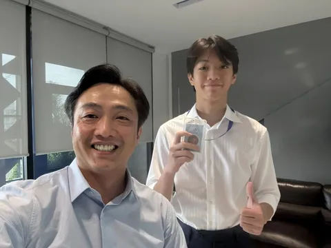 Doanh nhân Nguyễn Quốc Cường họp phụ huynh cho con trai