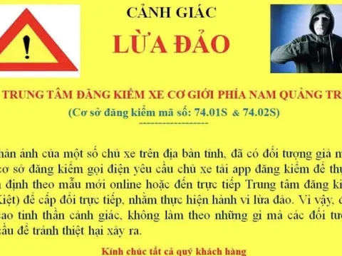 Quảng Trị cảnh báo lừa đảo đổi tem kiểm định ô tô qua điện thoại