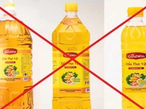 Xuất hiện dầu ăn giả, kém chất lượng nhãn hiệu Goldwin Cooking Oil