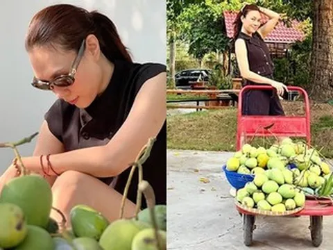 Mỹ Tâm 'rất ngầu' tạo dáng ở nhà vườn rộng như biệt phủ, Xuân Hinh hát chầu văn