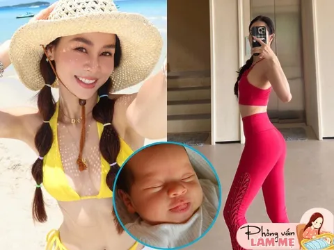 Cô giáo yoga nổi tiếng của Hồ Ngọc Hà sinh con 2 quốc tịch, chồng chi 100 triệu chăm vợ đẻ phòng vip