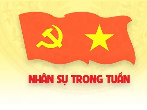 Nhân sự trong tuần: Điều động, phân công, bổ nhiệm nhiều cán bộ cấp cao