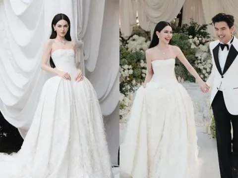 Chiếc váy cưới tôn phong cách cho 'Ma nữ' Mai Davika