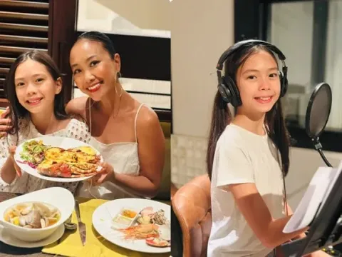 Con gái lai Thuỵ Điển của Đoan Trang gây sốt vì vẻ đẹp trong trẻo