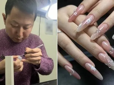 Người đàn ông U40 bỏ phố về quê mở tiệm nail, bất ngờ nổi tiếng