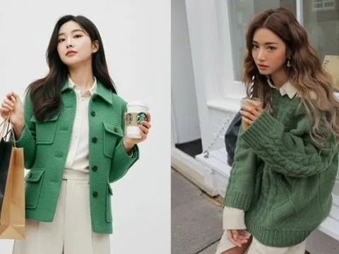 Trang phục màu xanh lá tôn làn da cho phụ nữ châu Á