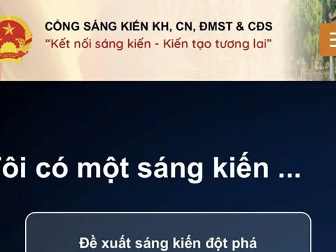 Tiếp nhận hơn 1.000 sáng kiến trên Cổng Sáng kiến KHCN và đổi mới sáng tạo