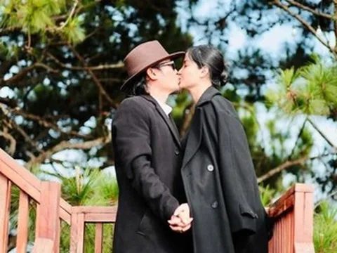 Nghệ sĩ Vượng Râu hôn vợ trẻ đắm đuối, Mỹ Tâm khoe trình tự chụp ảnh