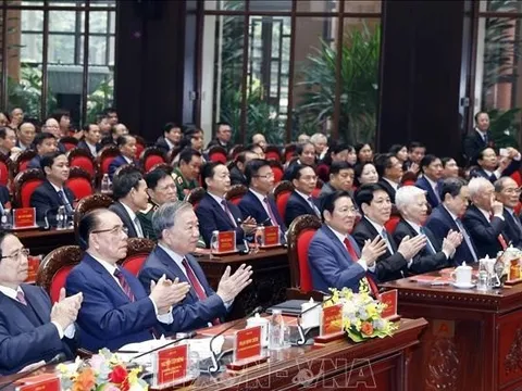 Hình ảnh Tổng Bí thư Tô Lâm dự Lễ kỷ niệm 60 năm Ngày truyền thống ngành Nội chính Đảng