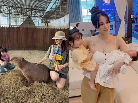 Diệp Lâm Anh sum vầy cùng hai con đầu năm 2026, người đi đường kể cảnh cô một nách hai con đầy vất vả