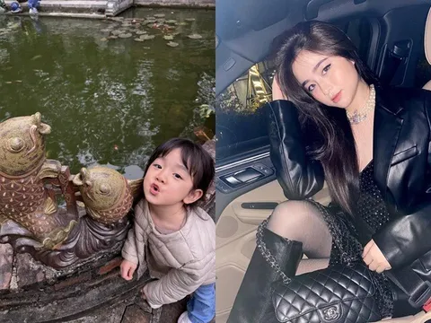 Bé gái HN gây sốt với loạt ảnh tạo hình y hệt tượng, mẹ ruột là hot girl được báo Trung khen nức nở vì quá đẹp