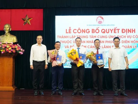 Phường Diên Hồng thành lập Trung tâm Cung ứng dịch vụ công