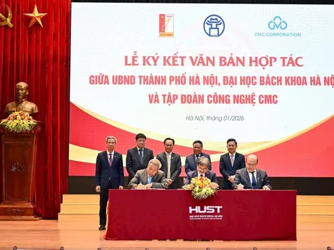 CMC ký thoả thuận hợp tác "Ba Nhà" với Hà Nội và Đại học Bách khoa Hà Nội