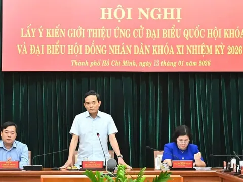 Giới thiệu Bí thư Thành ủy TPHCM Trần Lưu Quang ứng cử đại biểu Quốc hội khóa XVI