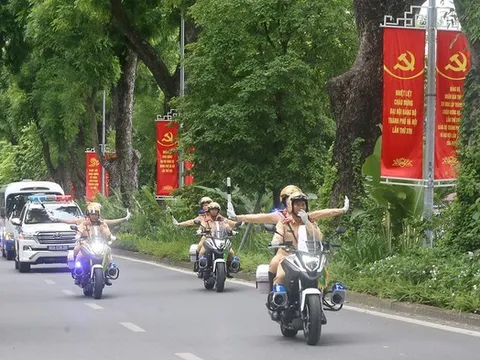 Cục CSGT thông báo các tuyến đường cấm, hạn chế xe phục vụ Đại hội Đảng XIV