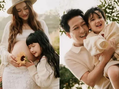 Nhã Phương “khoe” loạt ảnh bế bụng bầu con thứ 3, ái nữ quý tử được khen 1 bé giống mẹ 1 bé giống bố