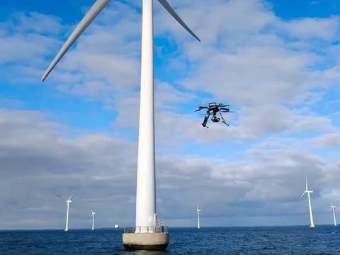 Kiểm tra “sức khỏe” turbine điện gió ngoài khơi theo cách không ngờ