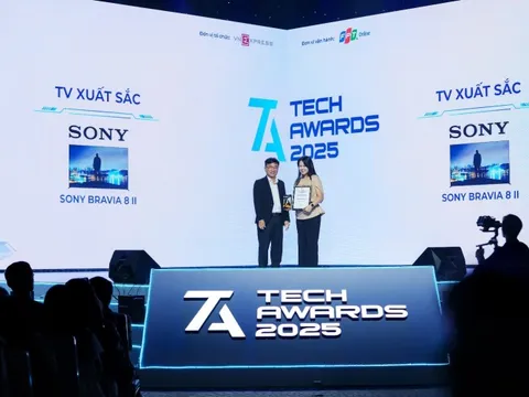 SONY BRAVIA 8 II được vinh danh “TV Xuất Sắc” tại Tech Awards 2025