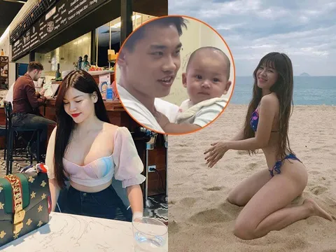 Đình Bắc U23 yêu chiều con trai của mỹ nữ nổi tiếng TP.HCM: Mẹ ruột thừa nhận cậu bé giống y hệt bố