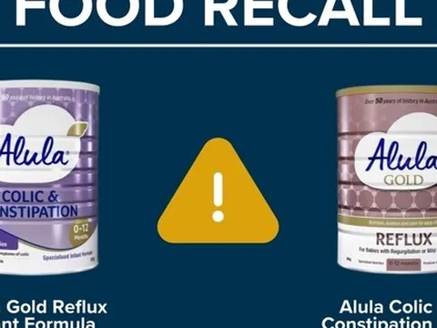 Nóng: Sữa Alula bị thu hồi khẩn cấp 2 dòng sản phẩm ở Úc vì nguy cơ nhiễm độc tố