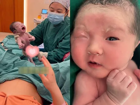 Bé sơ sinh chào đời khóc suốt không thể dỗ, cảnh tượng lúc đưa lại gần mẹ khiến ai cũng khó tin