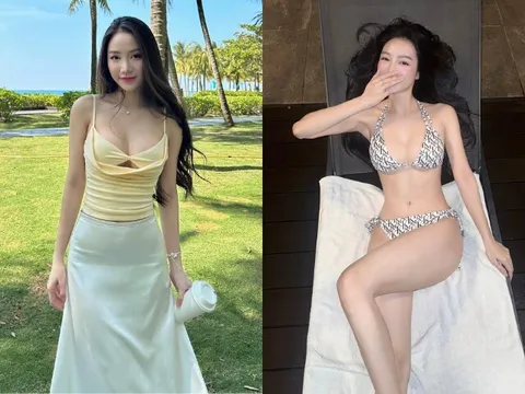 Hot girl "vượt mặt" Tiểu Vy thành gương mặt đẹp nhất Hoa hậu Việt Nam, mê ăn diện nóng bỏng khoe 3 vòng "nét căng"