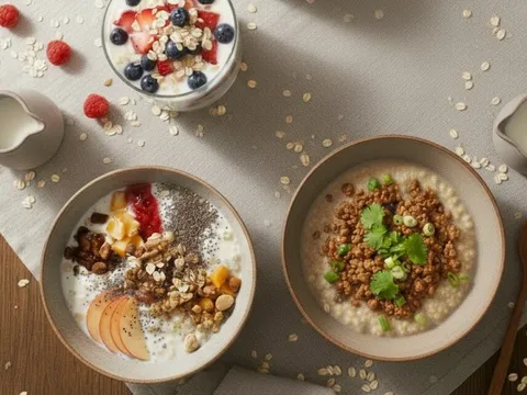 Bữa sáng với món cháo yến mạch, đẩy lùi máu nhiễm mỡ