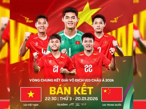 Cách xem U23 Việt Nam vs U23 Trung Quốc