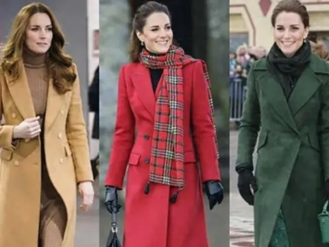 Học cách diện áo khoác dài chuẩn sang, vừa thanh lịch vừa tôn dáng như Công nương Kate Middleton