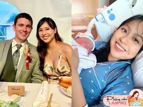 Gái xinh Hà Nội phải lòng chàng trai Mỹ, về làm dâu được mẹ chồng cưng chiều, tâm đắc nuôi con ở Mỹ quá tốt