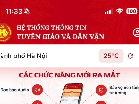 Ứng dụng Tuyên giáo và Dân vận: Kênh thông tin chính thống của Đảng trên không gian số