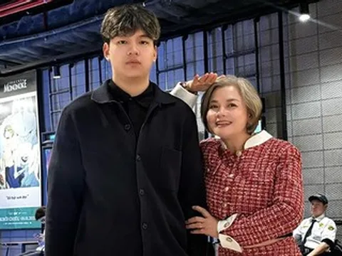 NSND Thu Quế hiếm hoi khoe con trai cao lớn, Đen Vâu và Hoàng Thùy Linh gây sốt