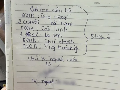 Mẹ Việt khóc mếu khi con 12 tuổi gửi tiền lì xì mua vàng, chỉ gần 6 triệu nhưng bắt mẹ phải ký tên