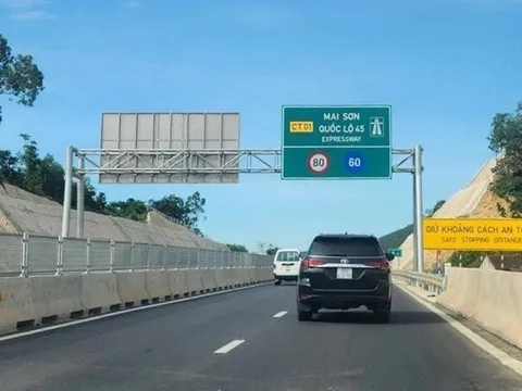 Điều chỉnh tốc độ một số đoạn tuyến cao tốc Pháp Vân về Nghi Sơn