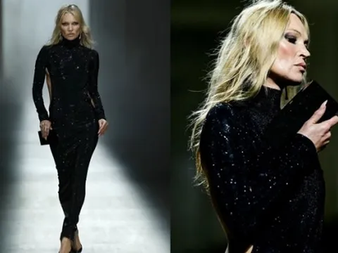 Kate Moss tái xuất sàn diễn Gucci sau gần 30 năm