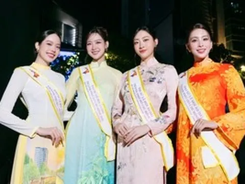 Áo dài bằng tơ không dệt đặc biệt của Trung Đinh