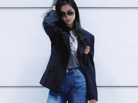 Lưu Diệc Phi gợi ý cách phối blazer và quần jeans lửng trẻ trung, năng động cho mùa xuân