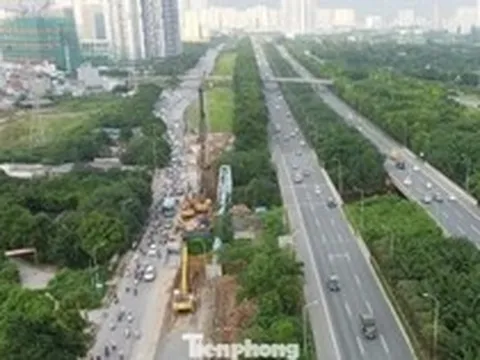 Hà Nội cho phép xe lưu thông vào làn khẩn cấp đại lộ Thăng Long