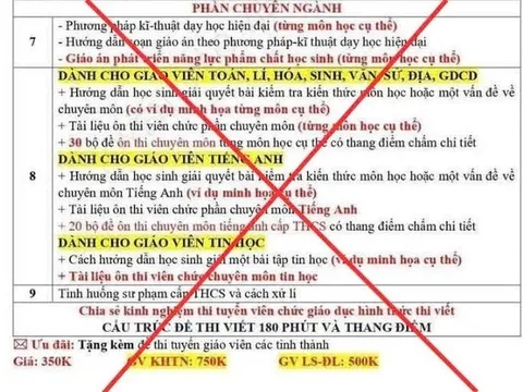 Đề nghị công an vào cuộc vụ bán 350.000đ/bộ tài liệu thi viên chức