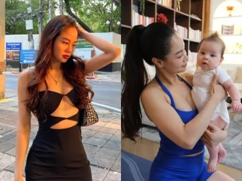 Cô giáo nổi tiếng TP.HCM khoe cảnh mặc bikini chăm con hút ánh nhìn, vừa sinh 6 tháng mà sắc vóc đẹp bỏng mắt