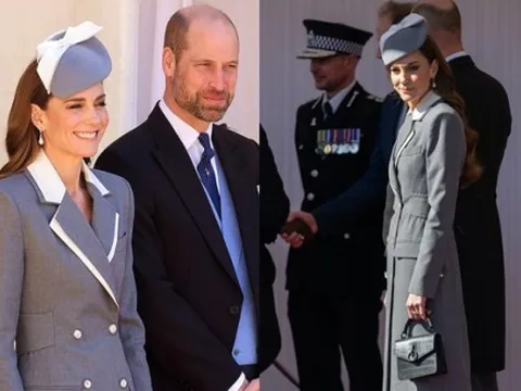 Vương phi Kate Middleton 'nâng tầm' thời trang ngoại giao