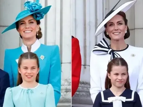 Công nương Kate Middleton và công chúa Charlotte mặc đồ đôi mẹ con 'đẹp siêu thực'