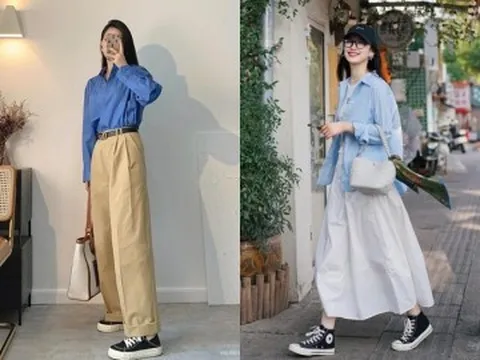 Mặc áo xanh dương phối với đồ gì? Bí quyết giúp chị em chinh phục gam màu hot nhất mùa Hè chuẩn sành điệu